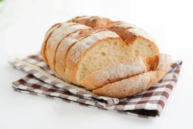 Lezzetli ekmek yemek masası