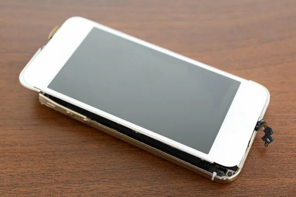 Broken Smart Phone Desk — Stock Photo, Image