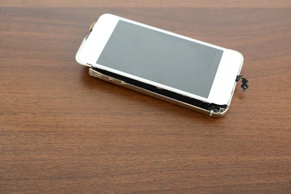 Broken Smart Phone Desk — Stock Photo, Image