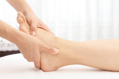 Refleksoloji sahip kadın Close-up