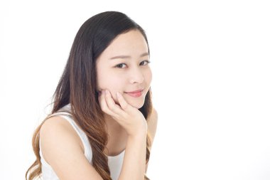 Rahat, güzel genç bayan..