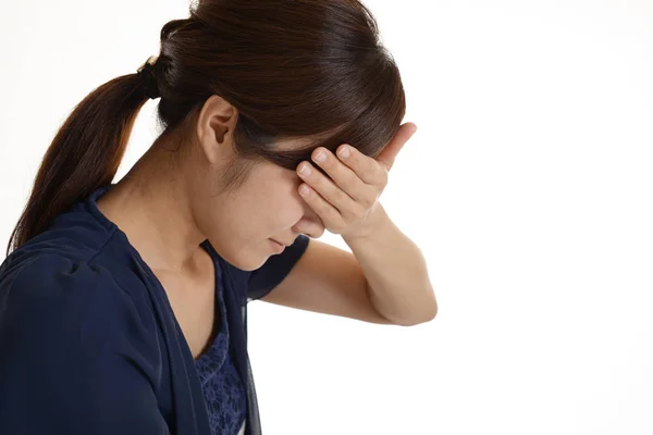 Triste Mujer Asiática Llorando — Foto de Stock