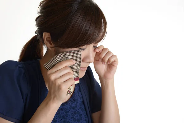 Triste Mujer Asiática Llorando — Foto de Stock