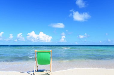 Okinawa güzel bir plaj
