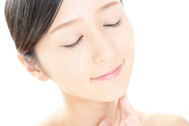 Rahat, güzel genç bayan..