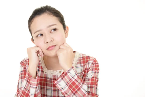 Disappointed Asian Young Woman — Stock Photo, Image