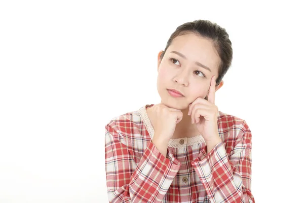 Disappointed Asian Young Woman — Stock Photo, Image