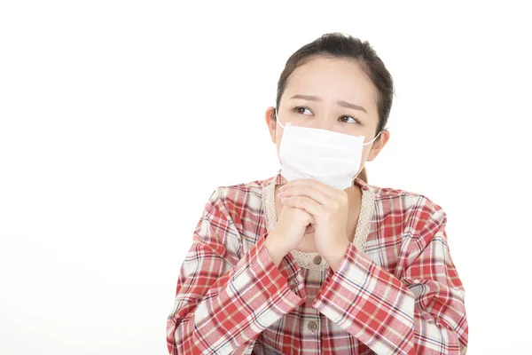 Woman Bad Condition Having Flu — Stock Photo, Image