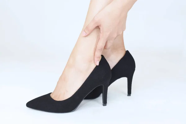 Femme Pieds Chaussures Talons Hauts Mode — Photo