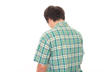 Üzgün adam arkadan görünüm