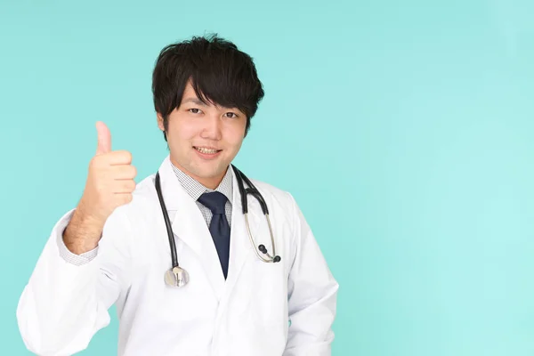 Doctor Showing Thumbs Sign — Stock Photo, Image