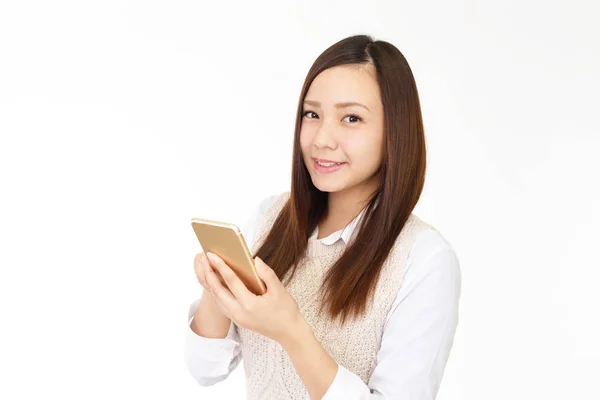 Woman Smart Phone — Stock Photo, Image