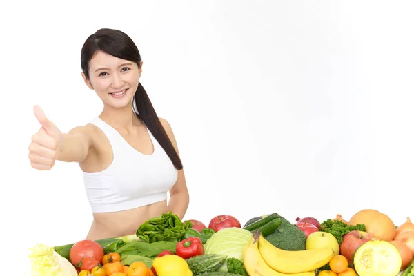 Mulher Bem Sucedida Dieta — Fotografia de Stock