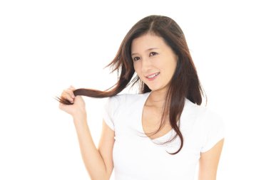 Çekici Asyalı genç kadın