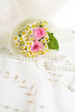 Karışık çiçekler güzel lüks buket