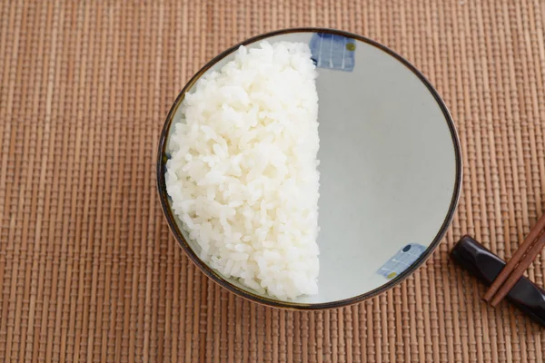 Half Bowl Rice — Stock Photo, Image