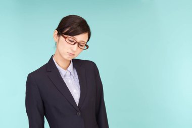 Hayal kırıklığına Asya iş kadını