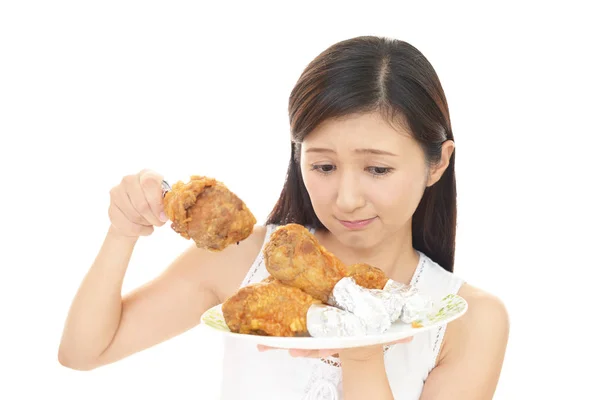 Asian Young Woman Diet — Stock Photo, Image