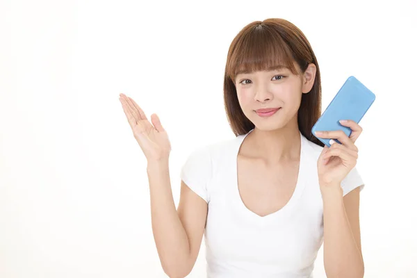 Woman Smart Phone — Stock Photo, Image