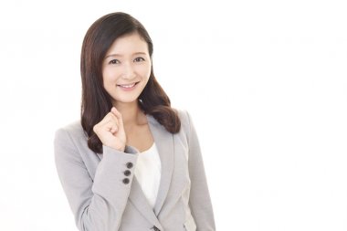 mutlu bir şekilde teşkil işçisi kadın ofis