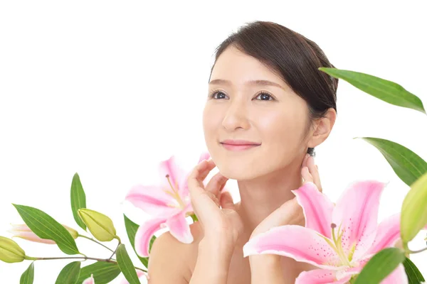 Portrait Beautiful Young Asian Woman — Stock Photo, Image