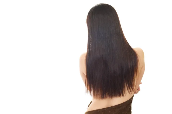 Güzel Uzun Saçlı Kadın — Stok fotoğraf