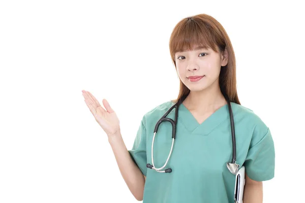 Asiatiska Läkare Visar Vägen — Stockfoto