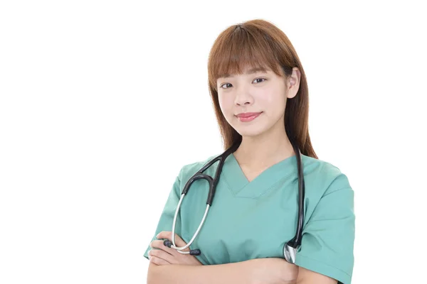 Porträtt Kvinnlig Läkare — Stockfoto
