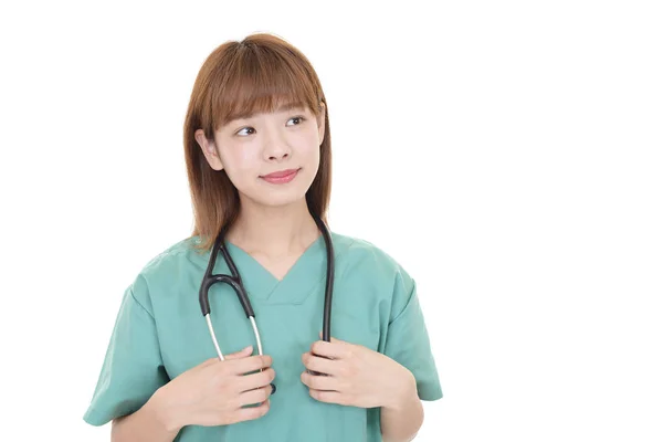 Porträtt Kvinnlig Läkare — Stockfoto