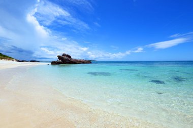 Okinawa güzel bir plaj
