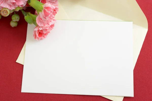 Envelope Card Table — Stock Photo, Image