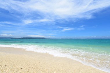 Okinawa güzel bir plaj