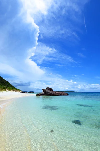 Imagem Uma Bela Praia Okinawa — Fotografia de Stock