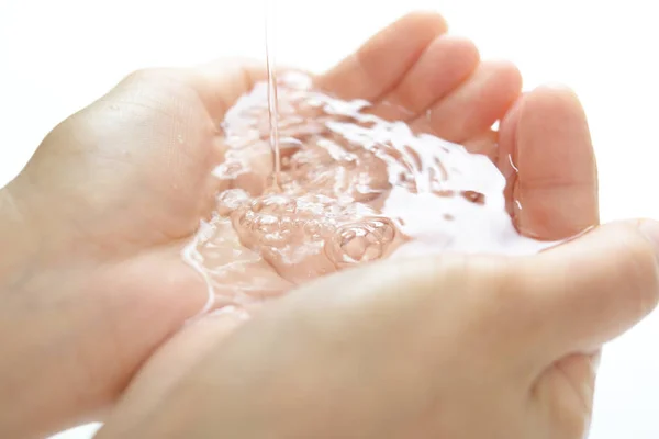 Mani Piene Acqua — Foto Stock