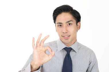 İş adamı Ok işareti verir