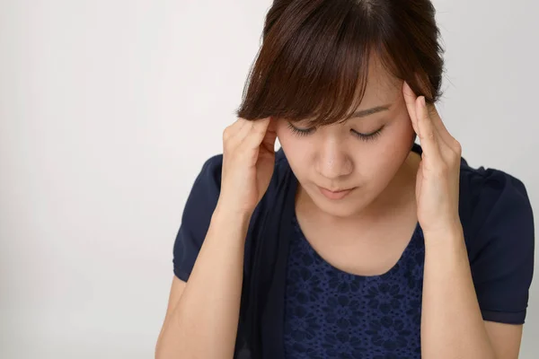 Mujer Asiática Depresión — Foto de Stock