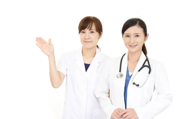 Médico Asiático Enfermeira — Fotografia de Stock