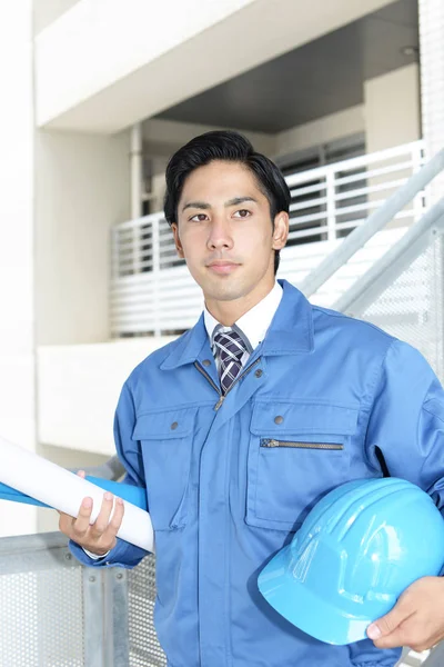 Retrato Trabajador Asiático — Foto de Stock