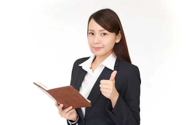 Business Woman Showing Thumbs Sign — Stock Photo, Image