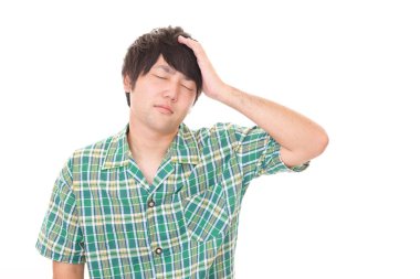 Adamın başı ağrıyor.