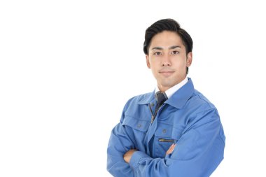 Asyalı bir işçinin portresi