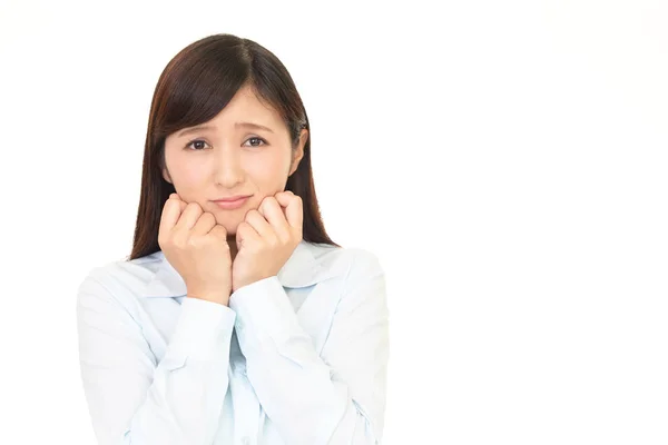 Vrouw Die Problemen — Stockfoto