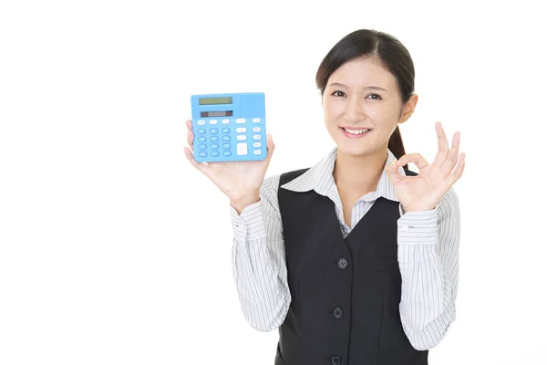 Business Woman Hand Sign — Stock Photo, Image