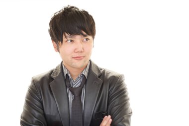 Yakışıklı bir adamın portresi.