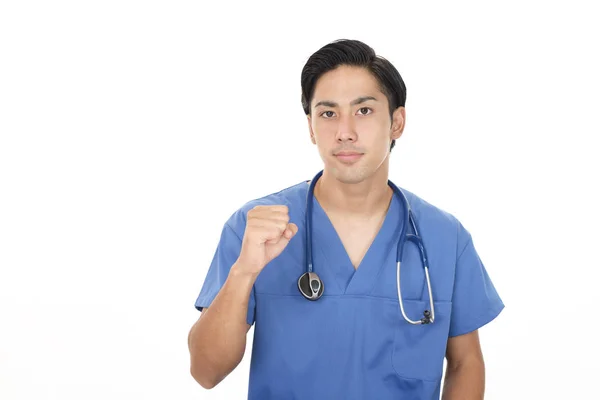 Sorrindo Asiático Médico — Fotografia de Stock