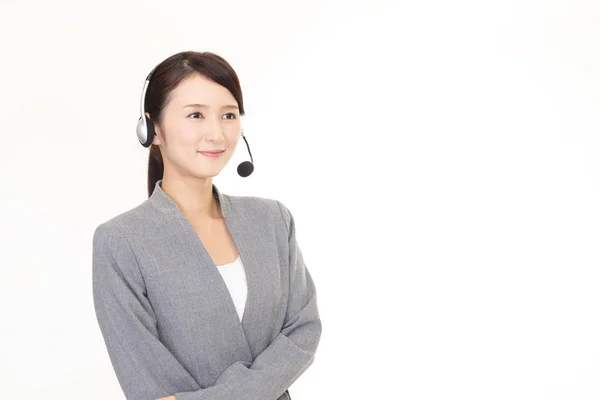 Ler Call Center Operatör — Stockfoto