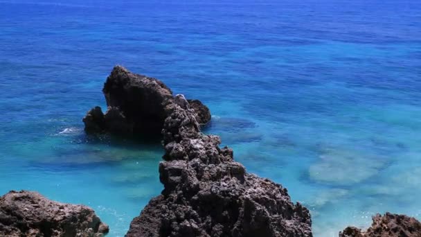Mavi Gökyüzü Okinawa Denizi — Stok video