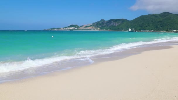 Vídeo Uma Bela Praia Okinawa — Vídeo de Stock