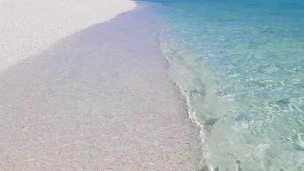 Okyanus Dalgaları Üzerinde Okinawa Bir Tropikal Plaj — Stok video