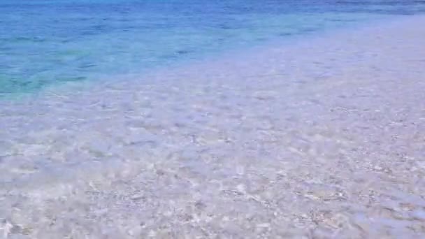 Meereswellen Einem Tropischen Strand Von Okinawa — Stockvideo